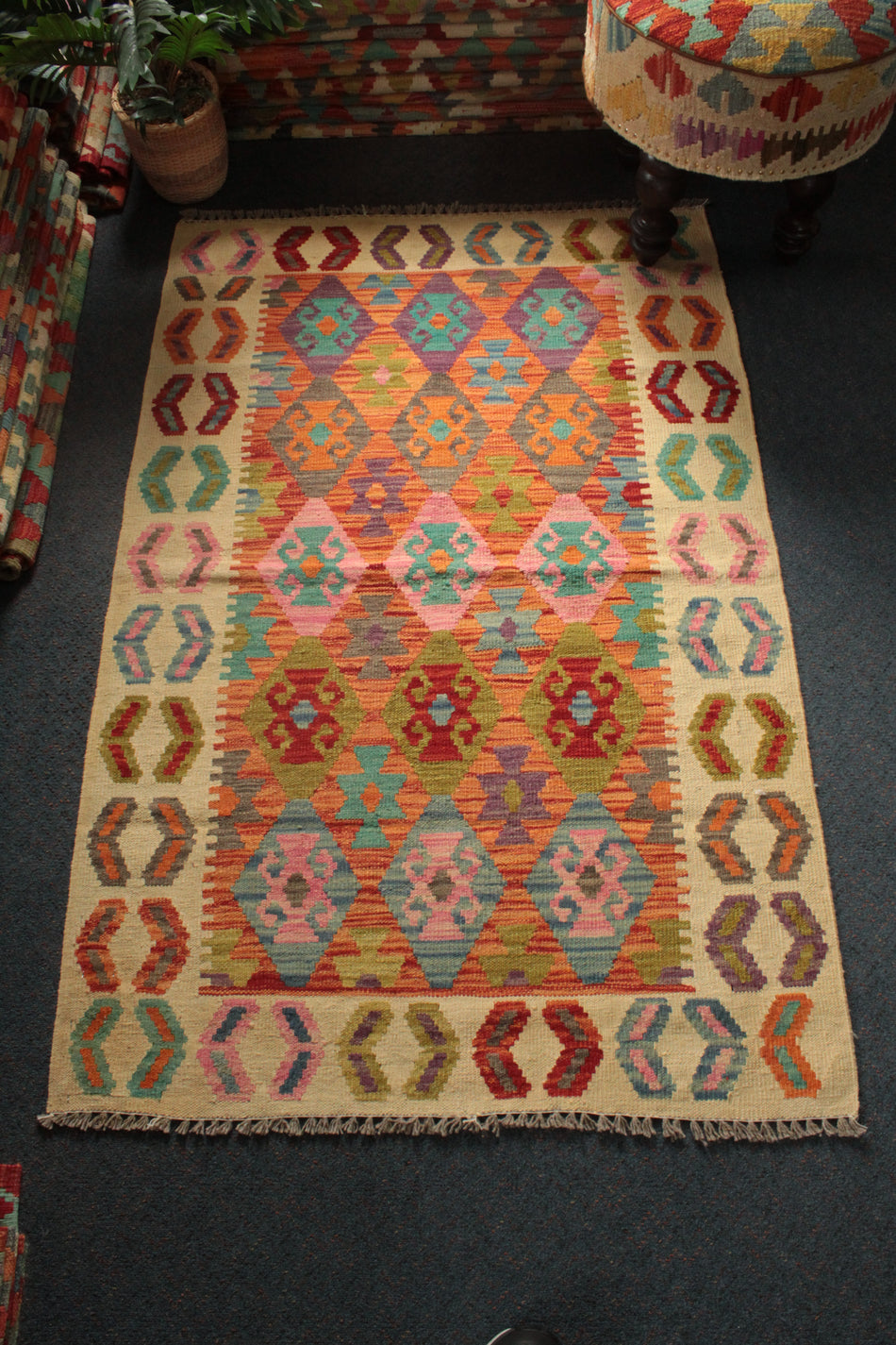 Chobi Kilim - 151 cm x 99 cm