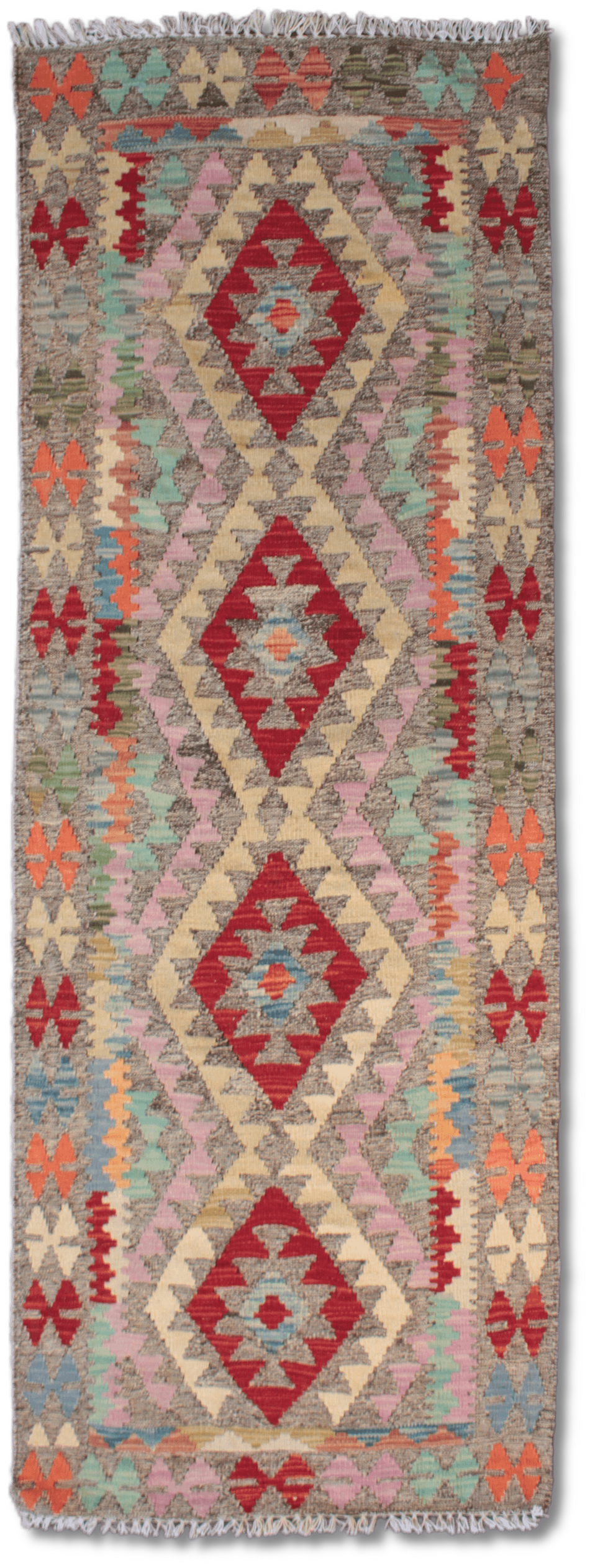 Chobi Kilim Runner - 201 cm x 73 cm