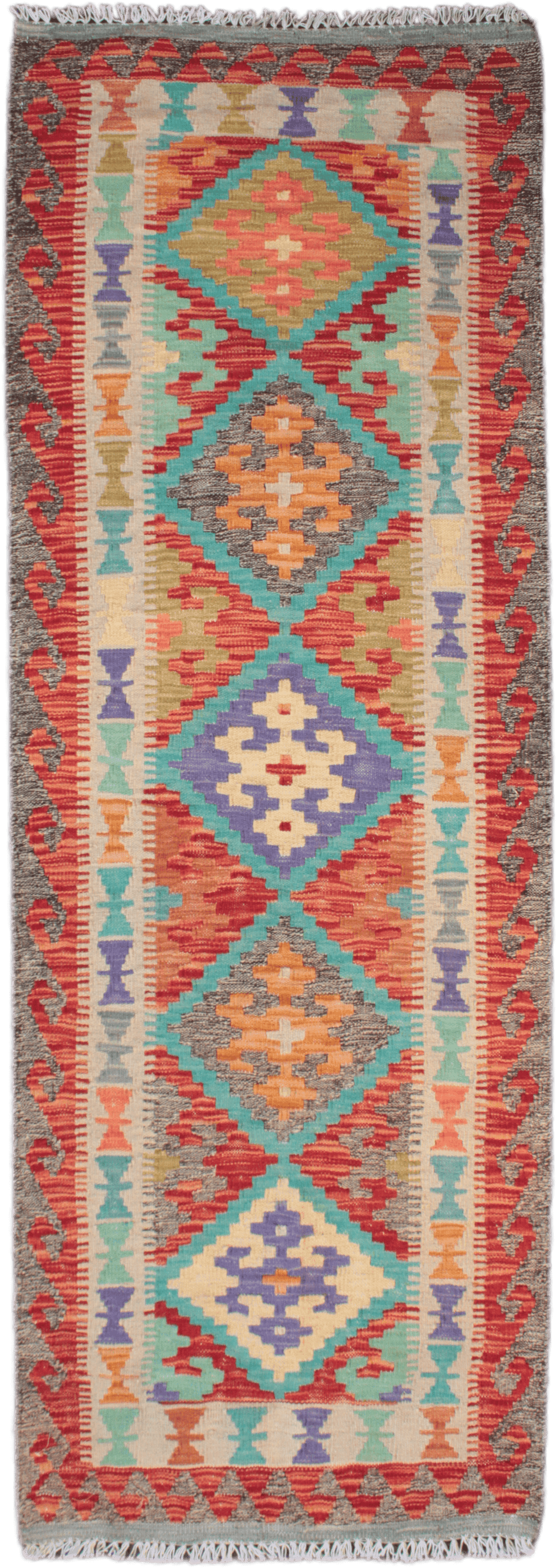 Chobi Kilim Runner - 197 cm x 70 cm