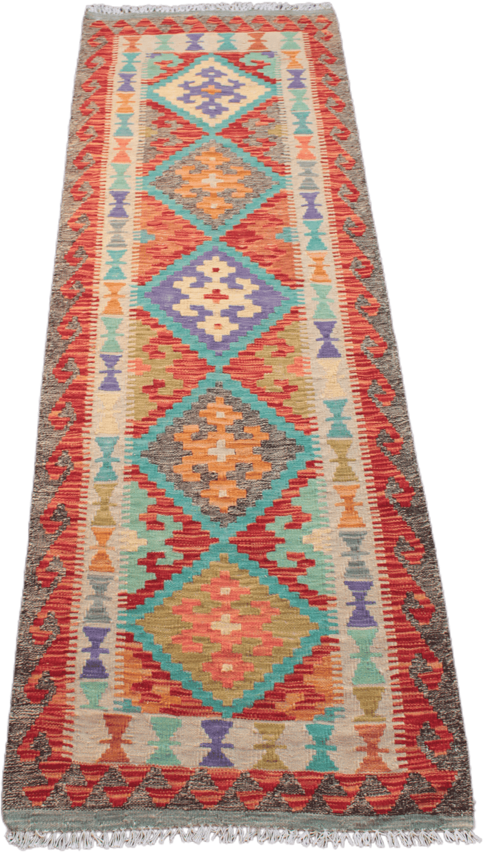 Chobi Kilim Runner - 197 cm x 70 cm