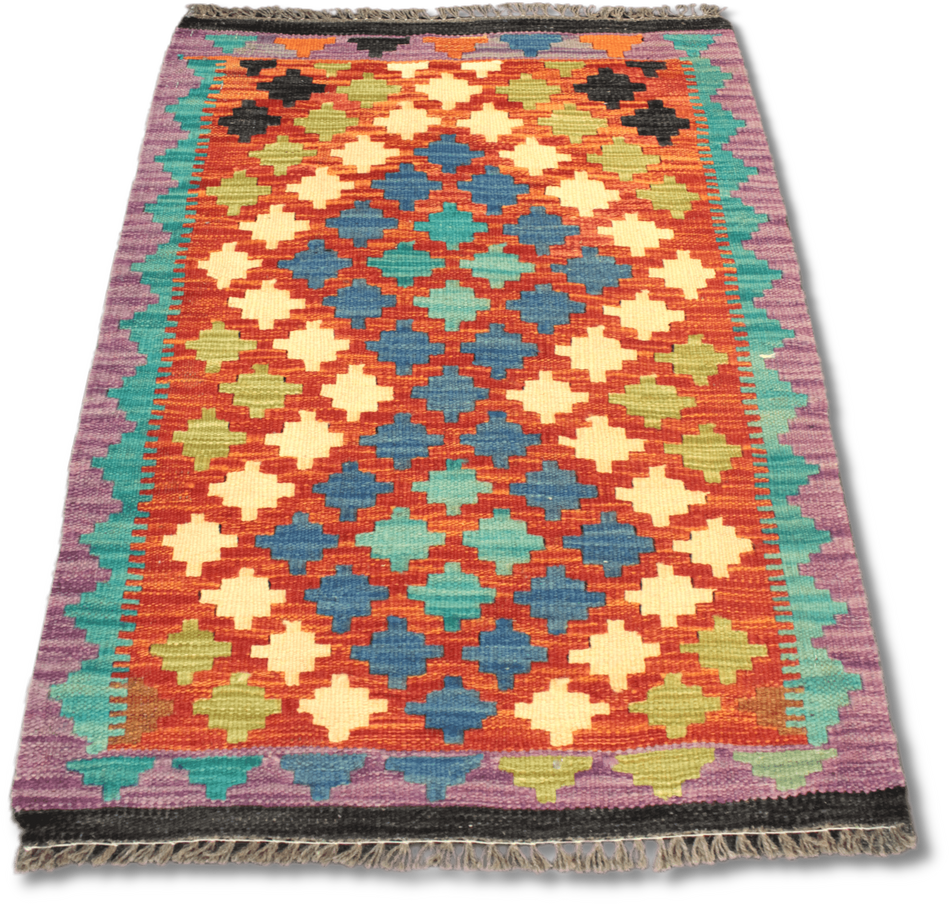 Chobi Kilim Rug  - 92 cm x 61 cm