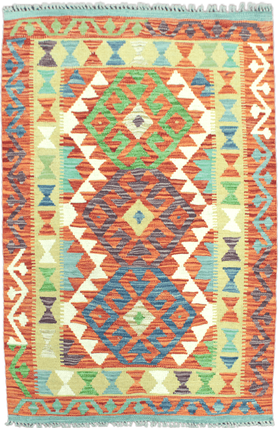 Chobi Kilim Rug  - 118 cm x 77 cm