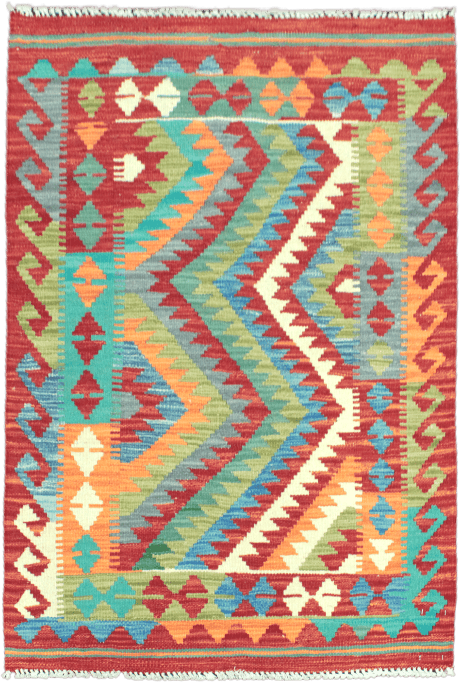 Chobi Kilim Rug  - 124 cm x 84 cm