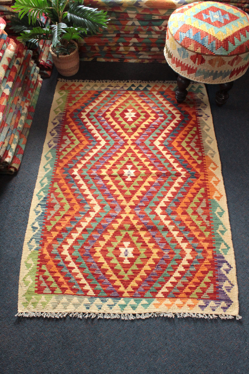 Chobi Kilim - 144 cm x 101 cm