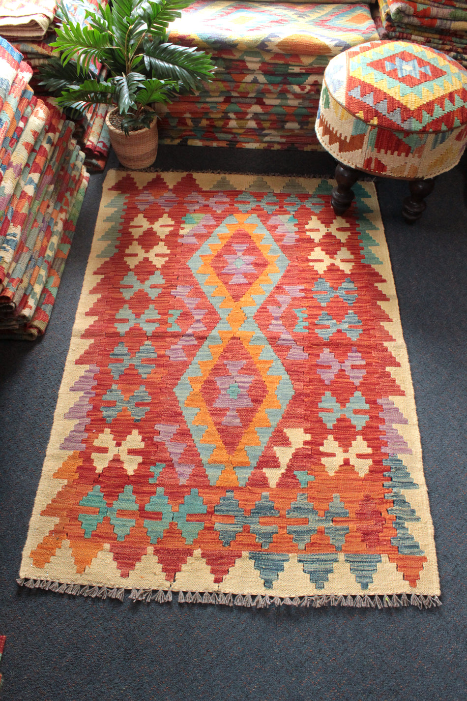 Chobi Kilim - 149 cm x 102 cm