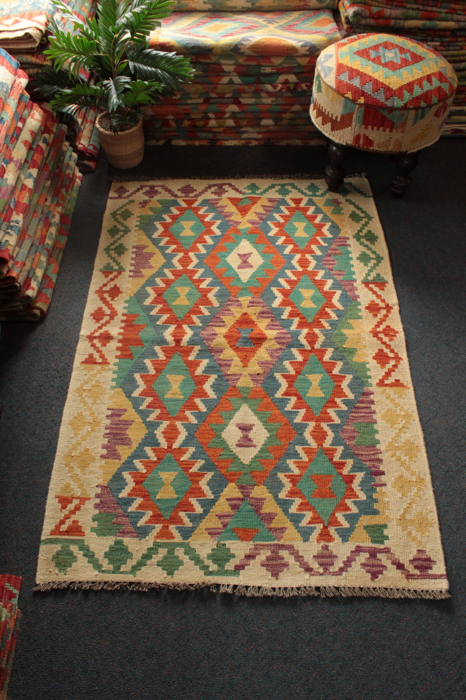 Chobi Kilim - 156 cm x 104 cm