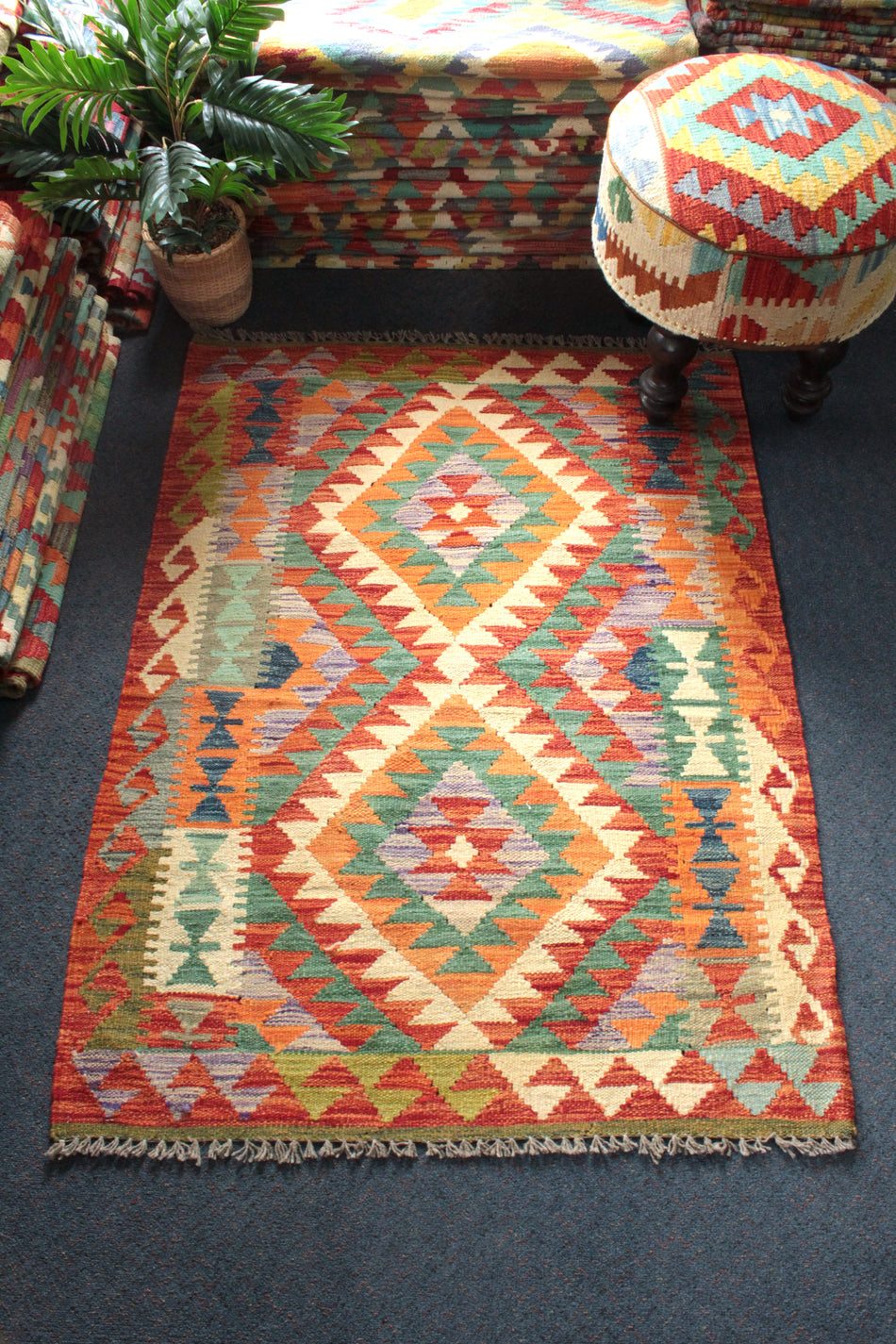 Chobi Kilim - 138 cm x 102 cm