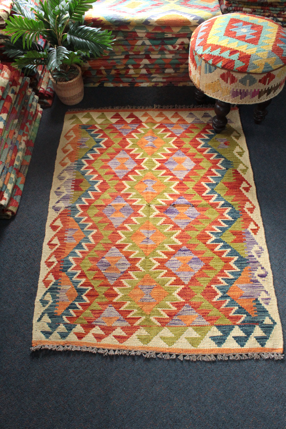 Chobi Kilim - 135 cm x 102 cm