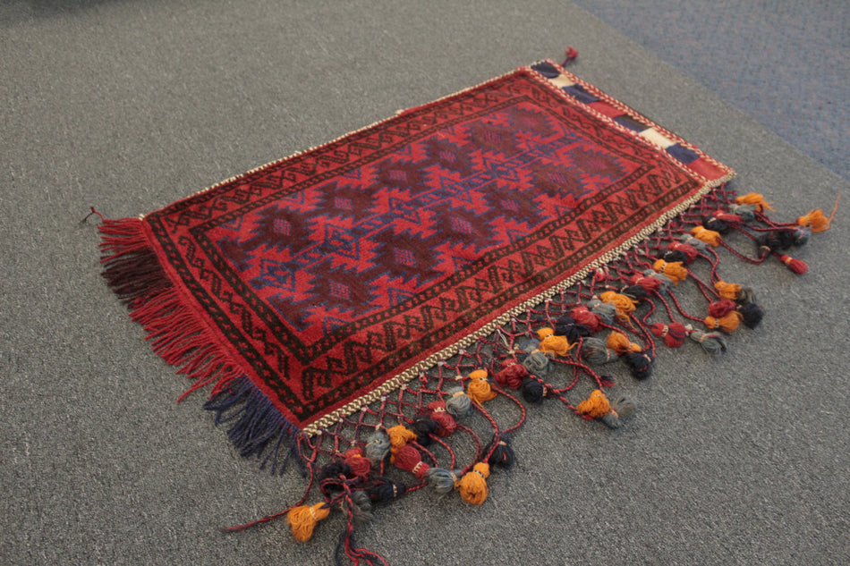 Afghan Floor Cushion/Pillow Cover - 96 cm x 53 cm