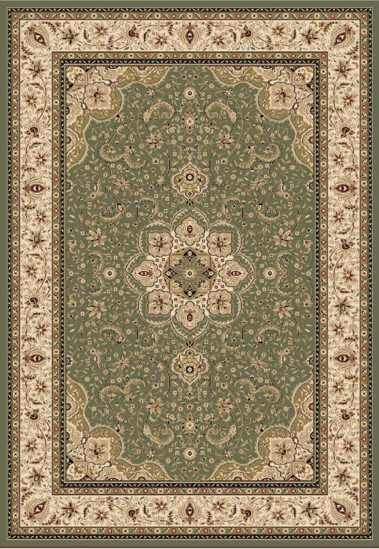 Isfahan Rug Green Traditional Isfahan Premium Designer Rug (3891 041 Green) – Persian Rug ...