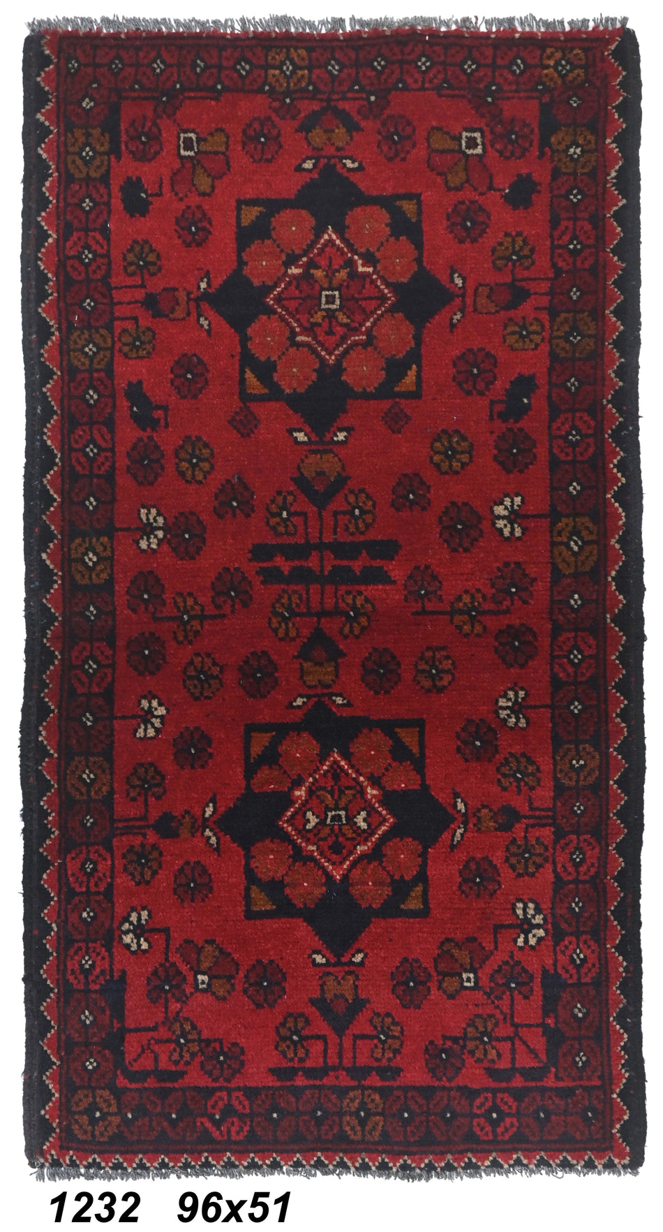 Khal Mohammadi Rug - 96 cm x 51 cm
