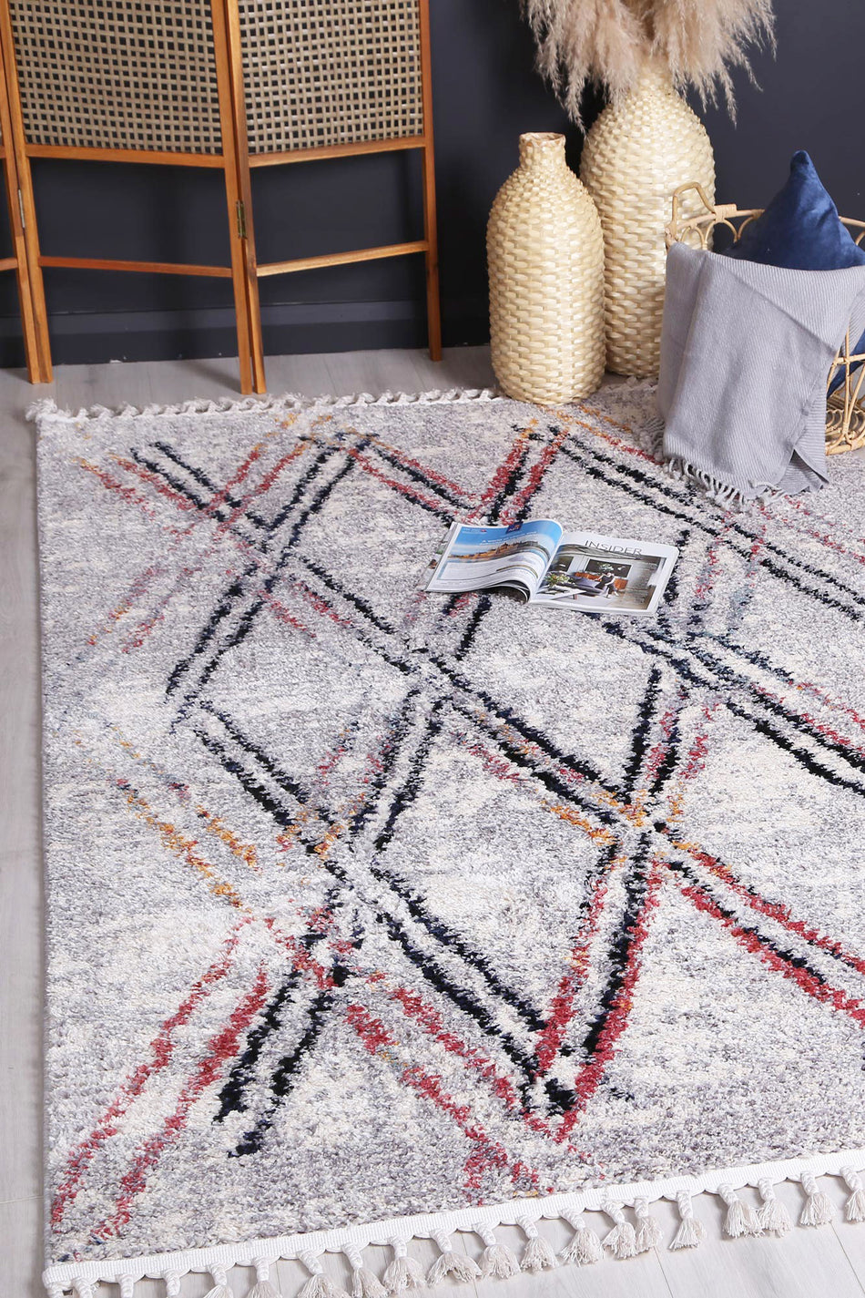 Mansour Argyle Multi Geometric Rug