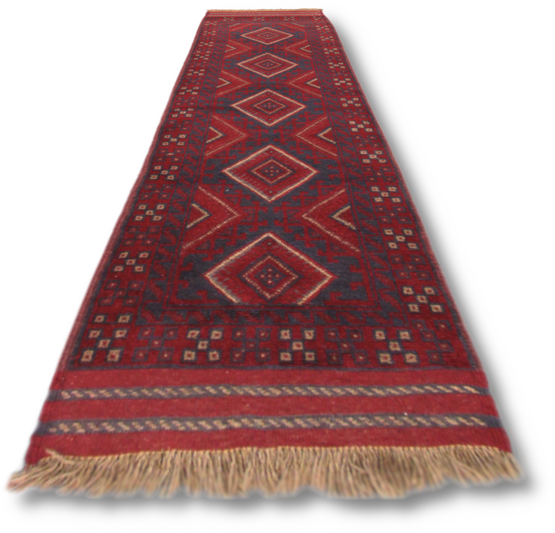 Mashwani Kilim Rug - 251 cm x 63 cm