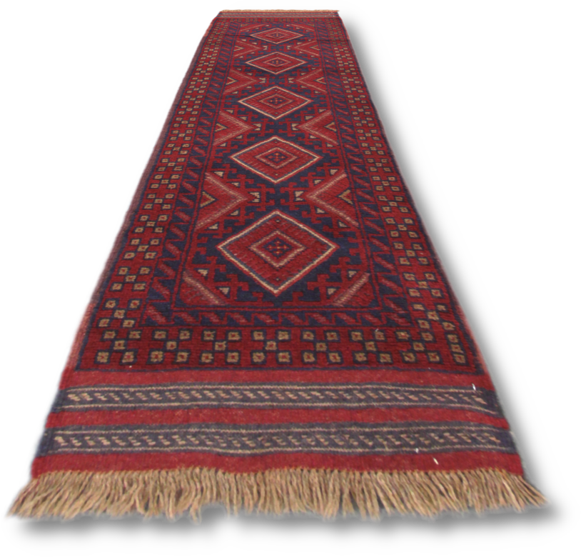 Mashwani Kilim Rug - 258 cm x 59 cm