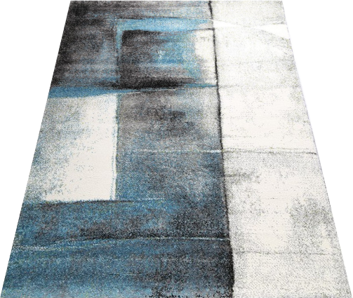 Passion 4 Grey & Blue Abstract Rug