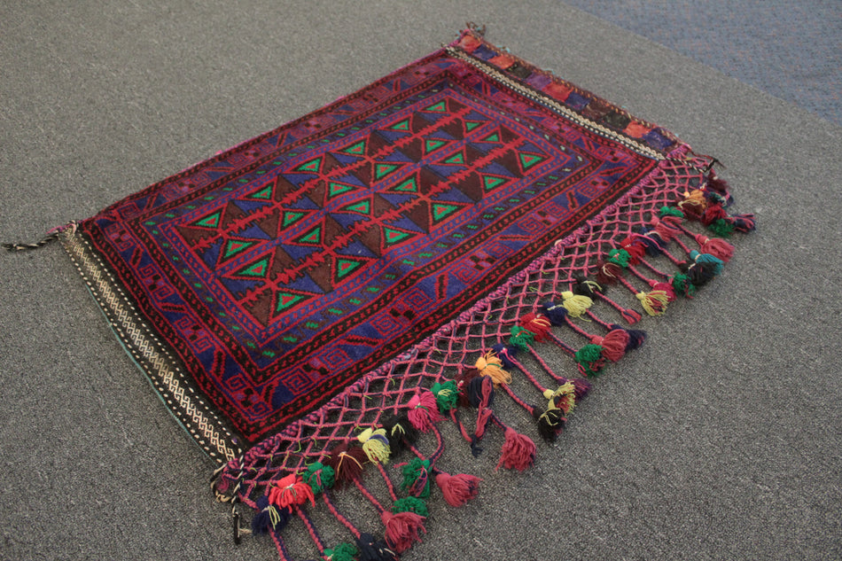 Afghan Floor Cushion/Pillow Cover - 86 cm x 51 cm