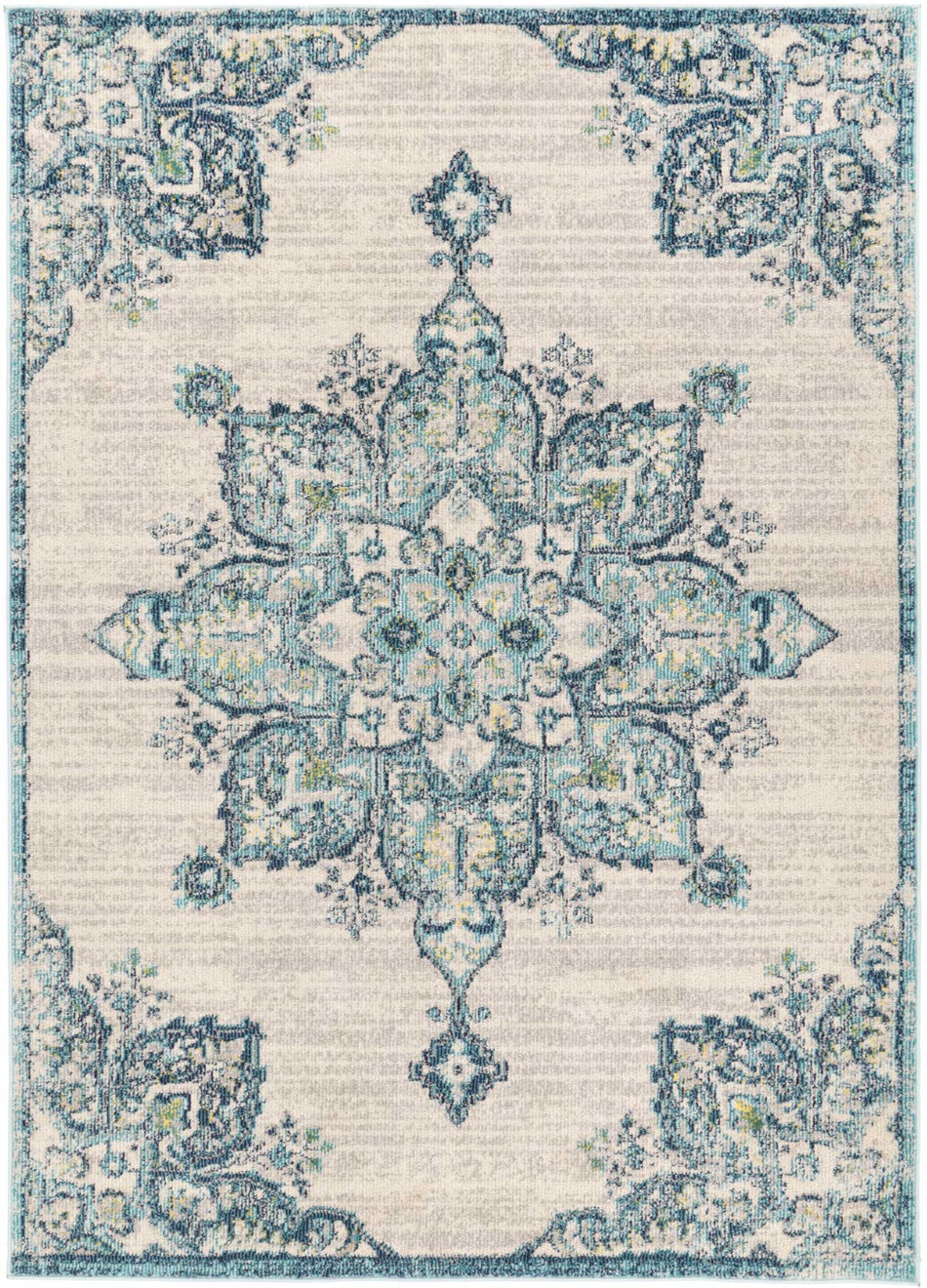 Tulin 6 Majestic Blue & Cream Rug