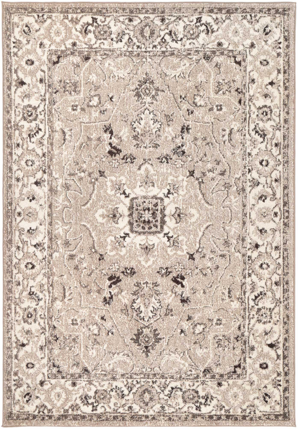 Tulin 18 Rosette Cream & Beige Rug