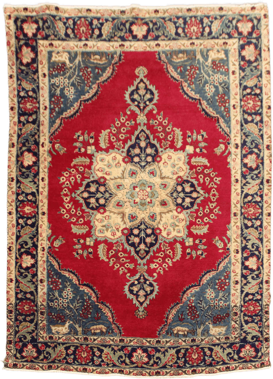 Vintage Kirman Rug - 186 cm x 134 cm