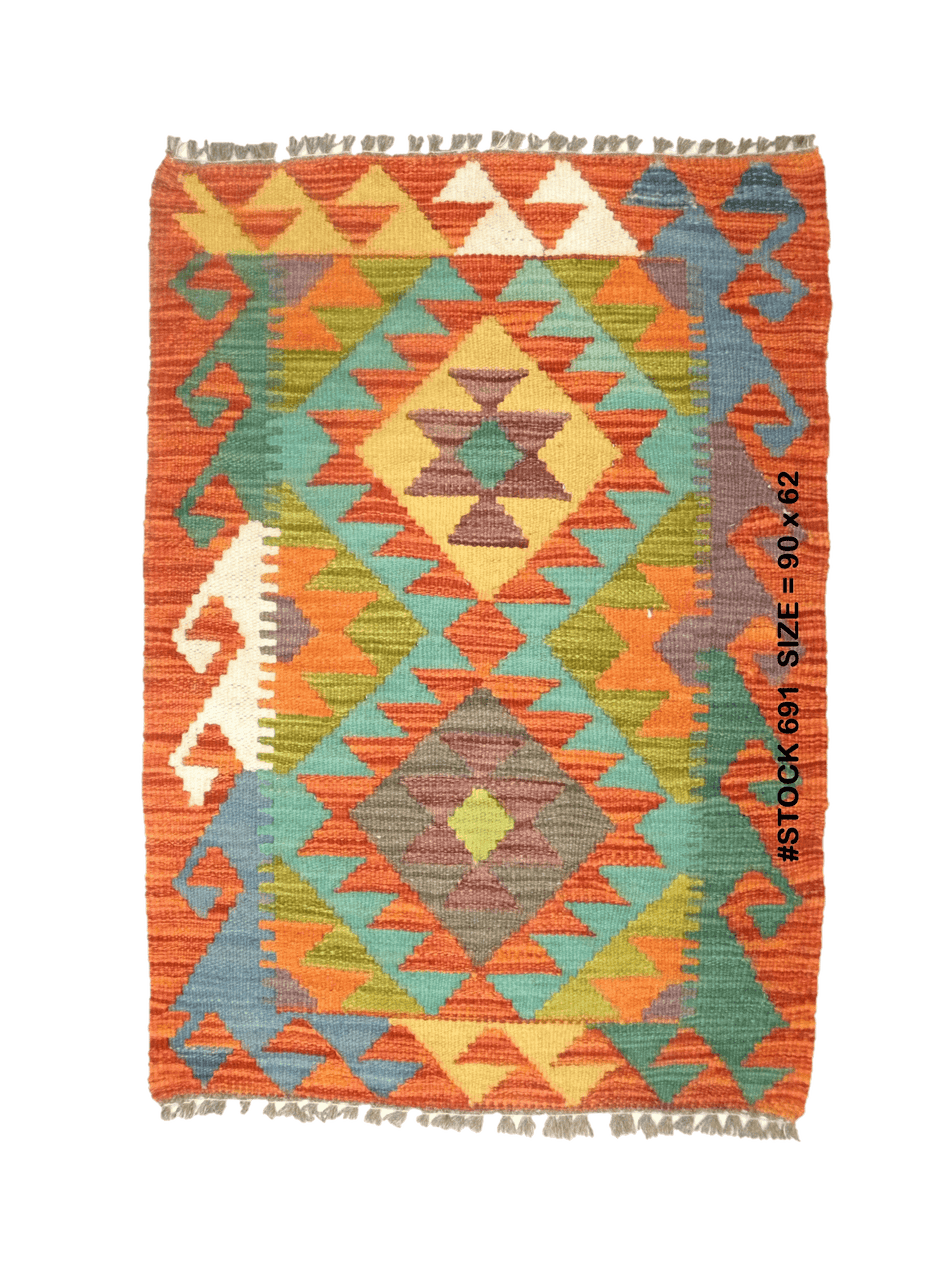 Chobi Kilim - 90 cm x 62 cm