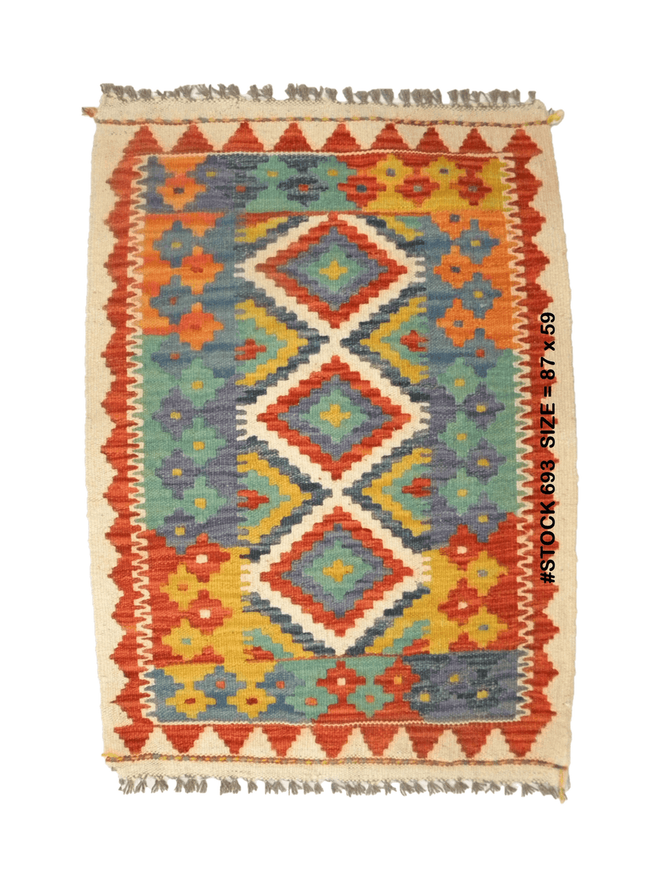 Chobi Kilim - 87 cm x 59 cm