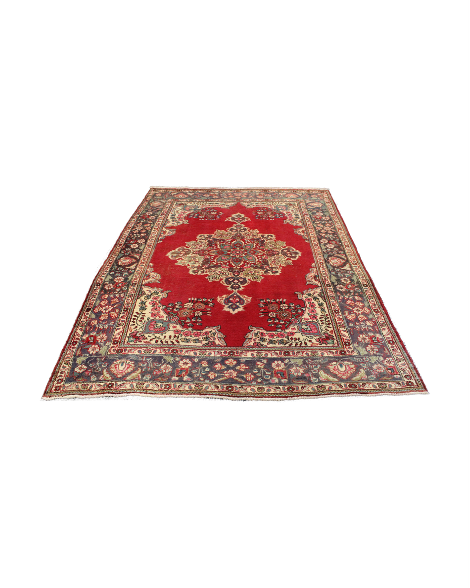 Vintage Hamadan Rug - 273 cm x 201 cm