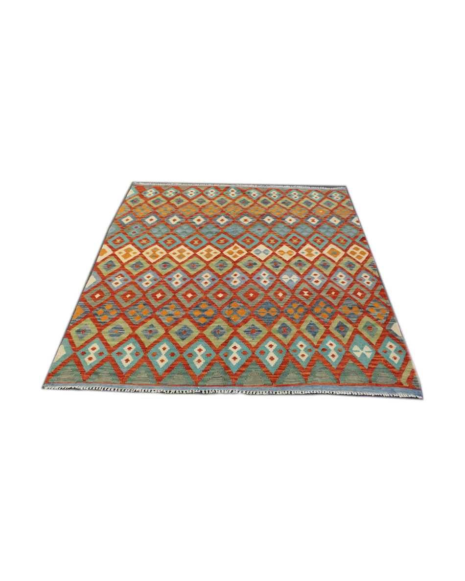 Chobi Kilim - 187 cm x 166 cm