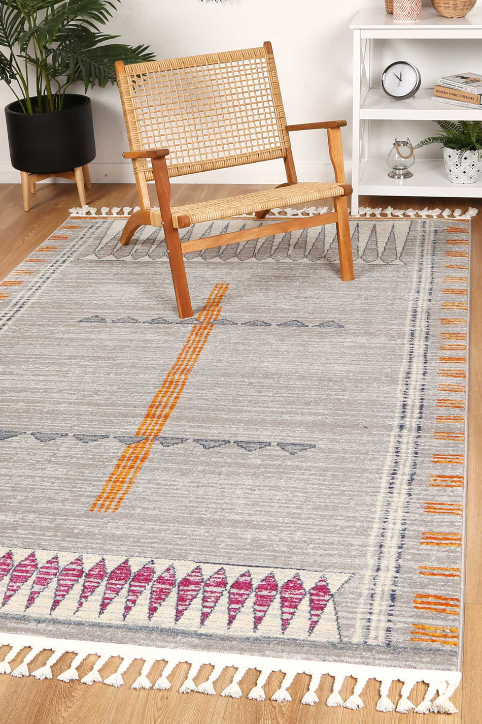 Inca Grey Contemporary Designer Rug