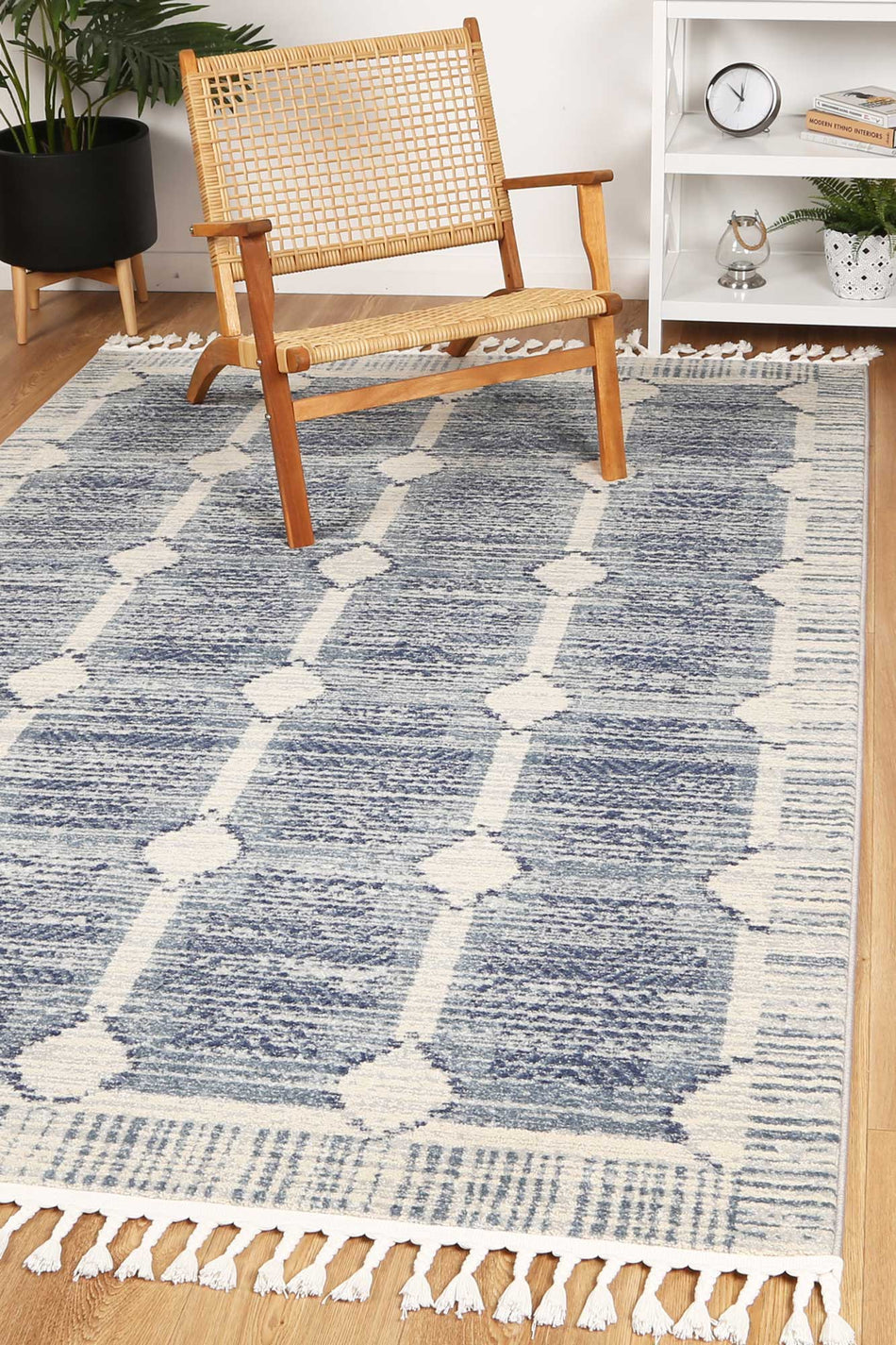 Paria Blue Contemporary Designer Rug