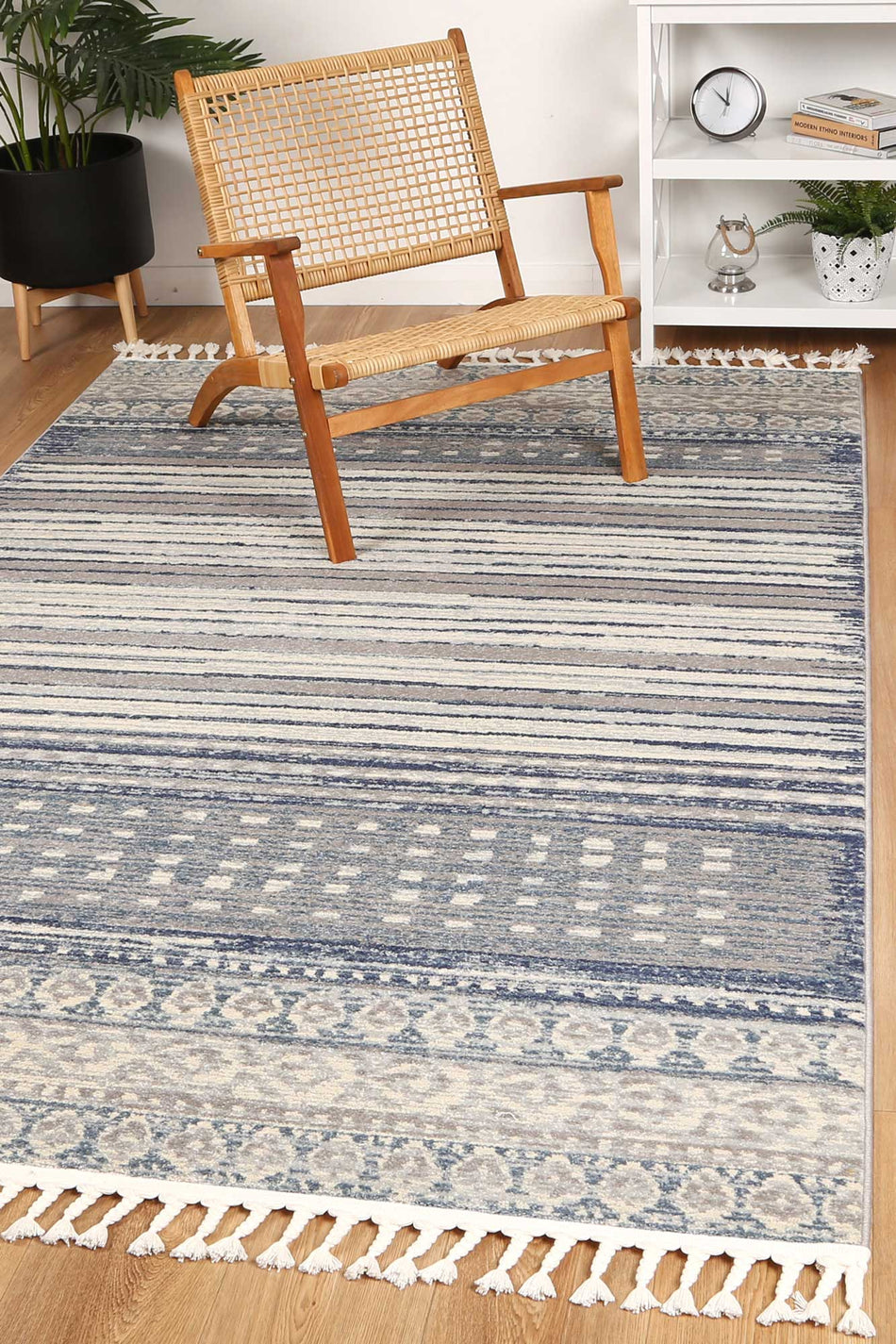 Cajamarca Blue Contemporary Designer Rug