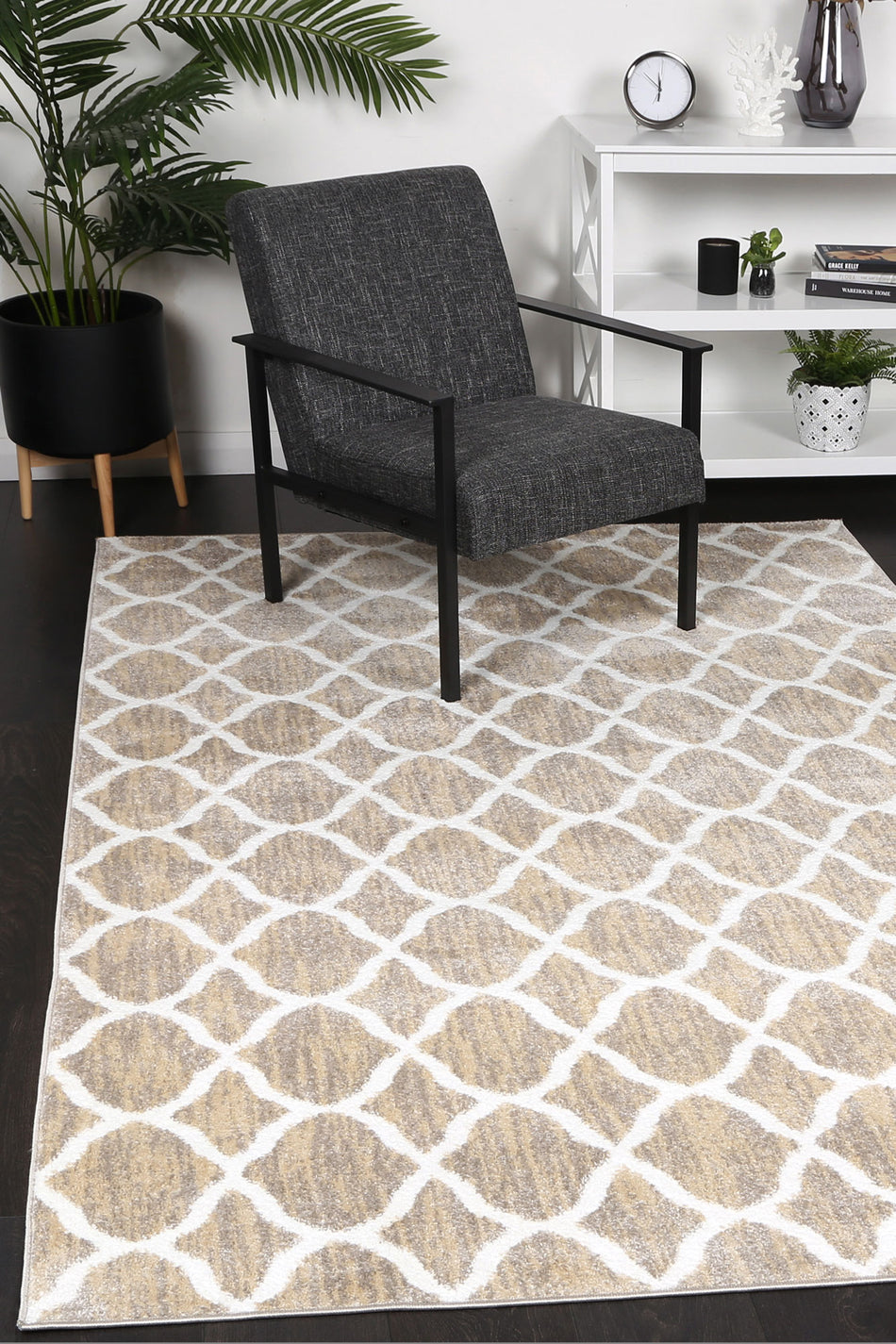 Kimberley 5 Repeat Latte Rug