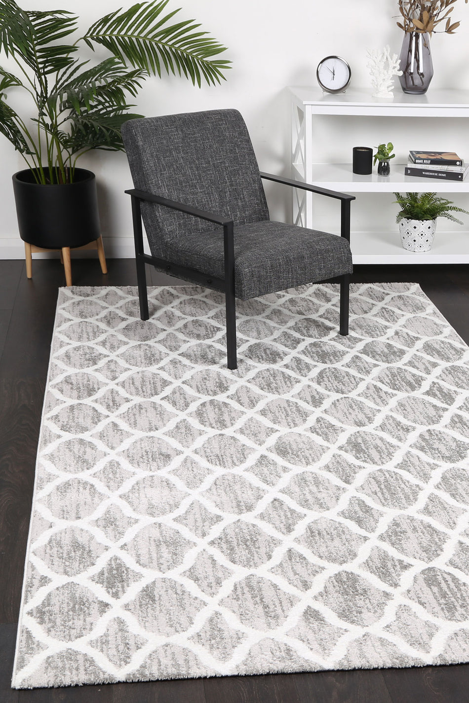 Kimberley 5 Repeat Silver Rug